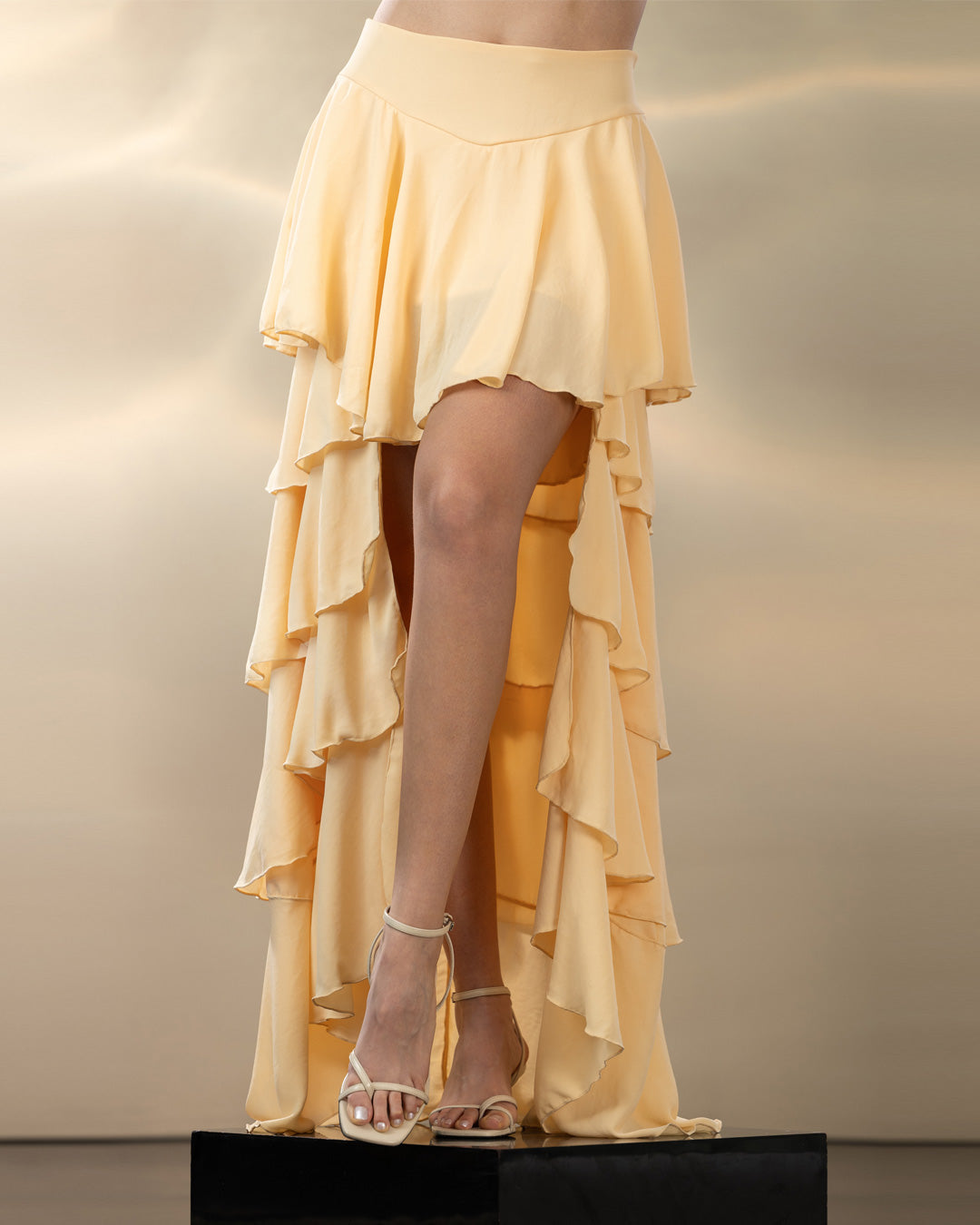 P74548 FALDA CHIFON AMARILLO