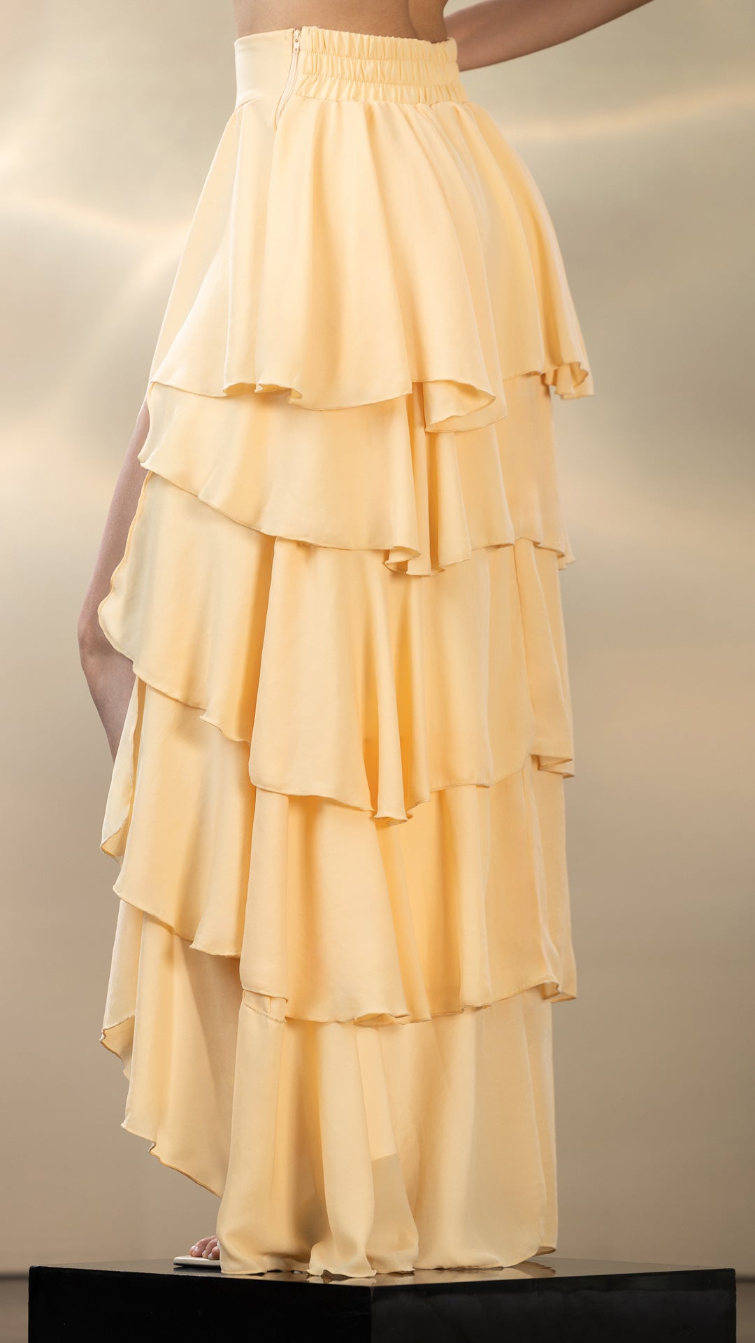 P74548 FALDA CHIFON AMARILLO