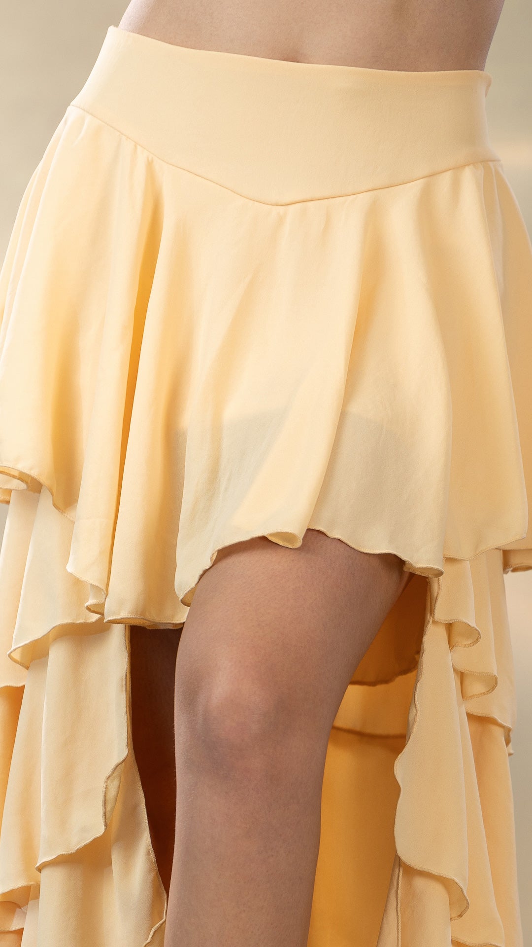 P74548 FALDA CHIFON AMARILLO