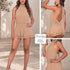 P74554 VESTIDO CHIFON CAMEL
