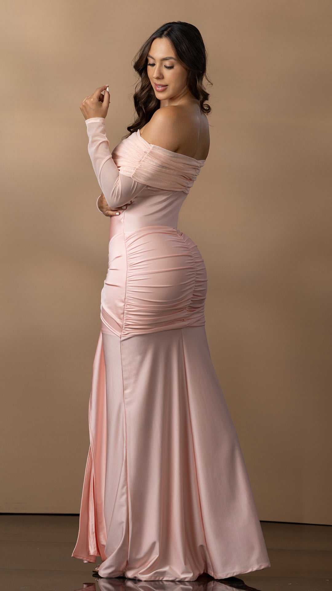 P74561 VESTIDO POLIESTER SHAKIRA PALO DE ROSA