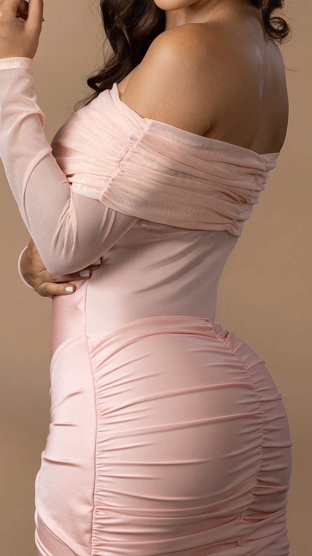 P74561 VESTIDO POLIESTER SHAKIRA PALO DE ROSA