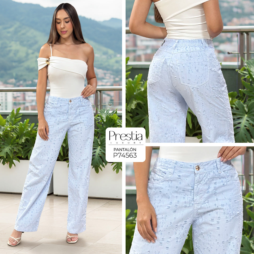 P74563 PANTALON DRILL AZUL