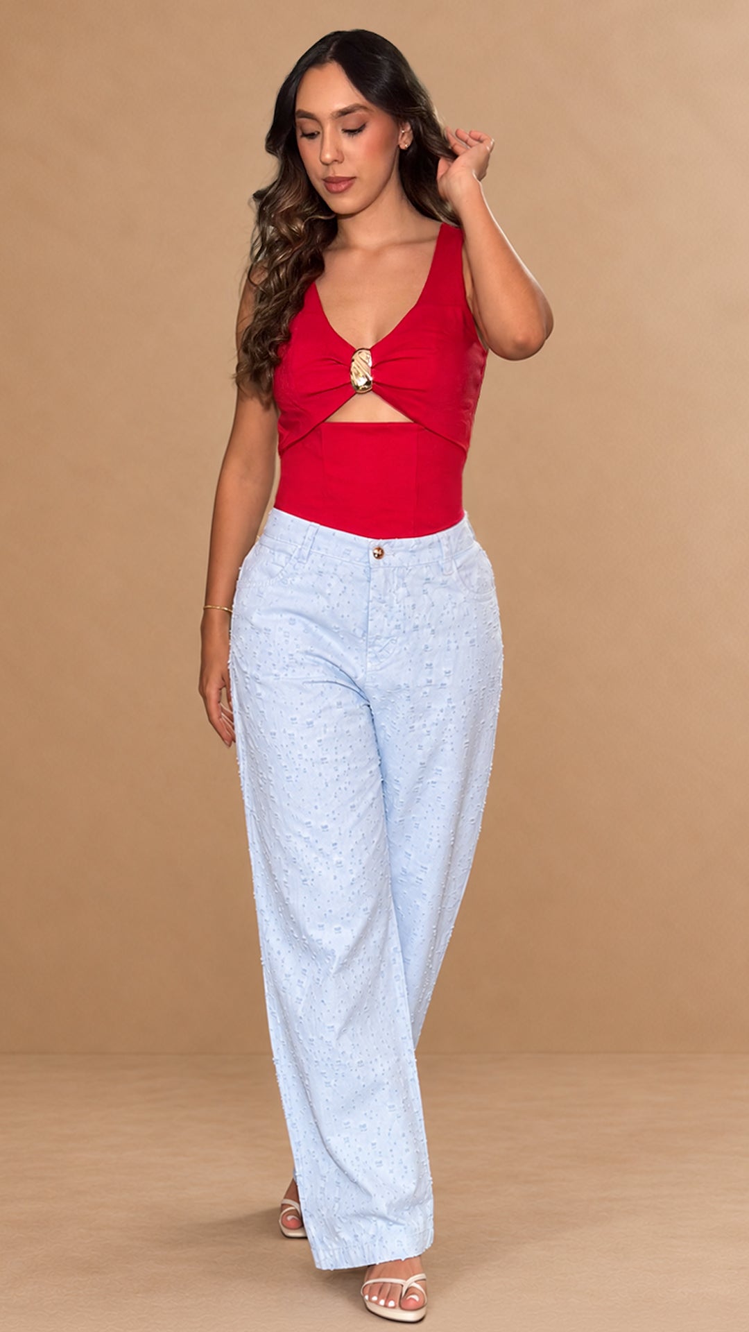 P74563 PANTALON DRILL AZUL