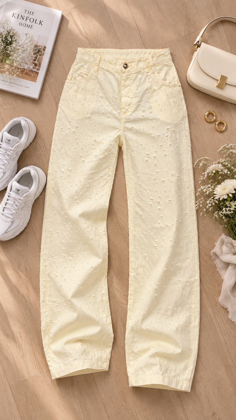 P74563 PANTALON DRILL AMARILLO