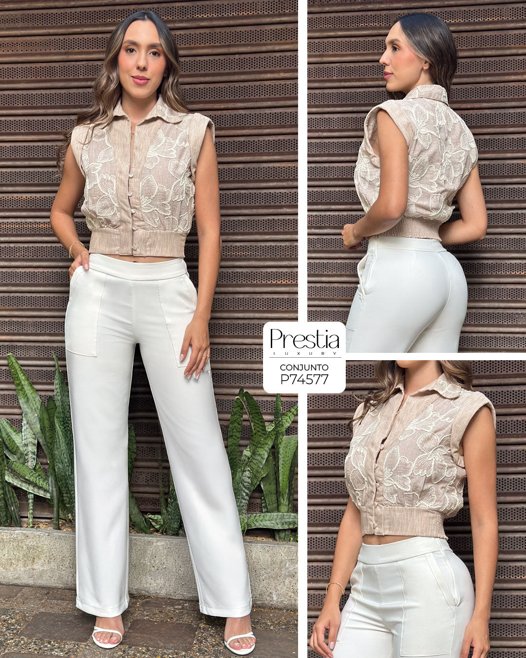 P74577 CONJUNTO CHALIS CAMEL
