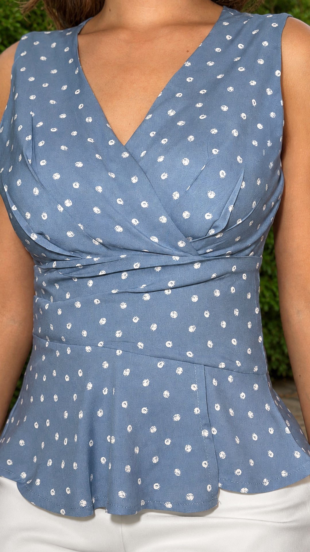 P74592 CONJUNTO CHALIS ESTAMPADO AZUL CLARO