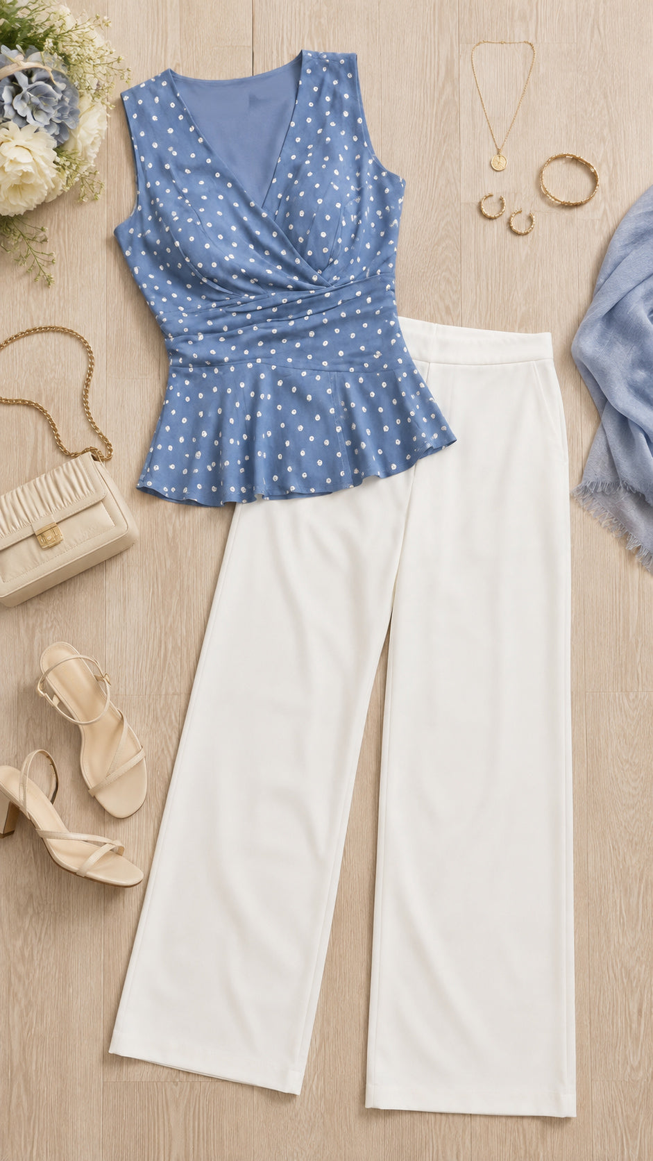 P74592 CONJUNTO CHALIS ESTAMPADO AZUL CLARO