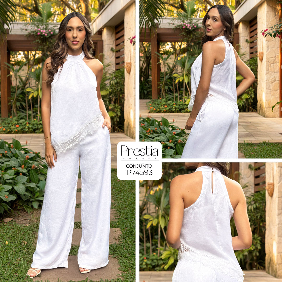 P74593 CONJUNTO CHIFON BLANCO