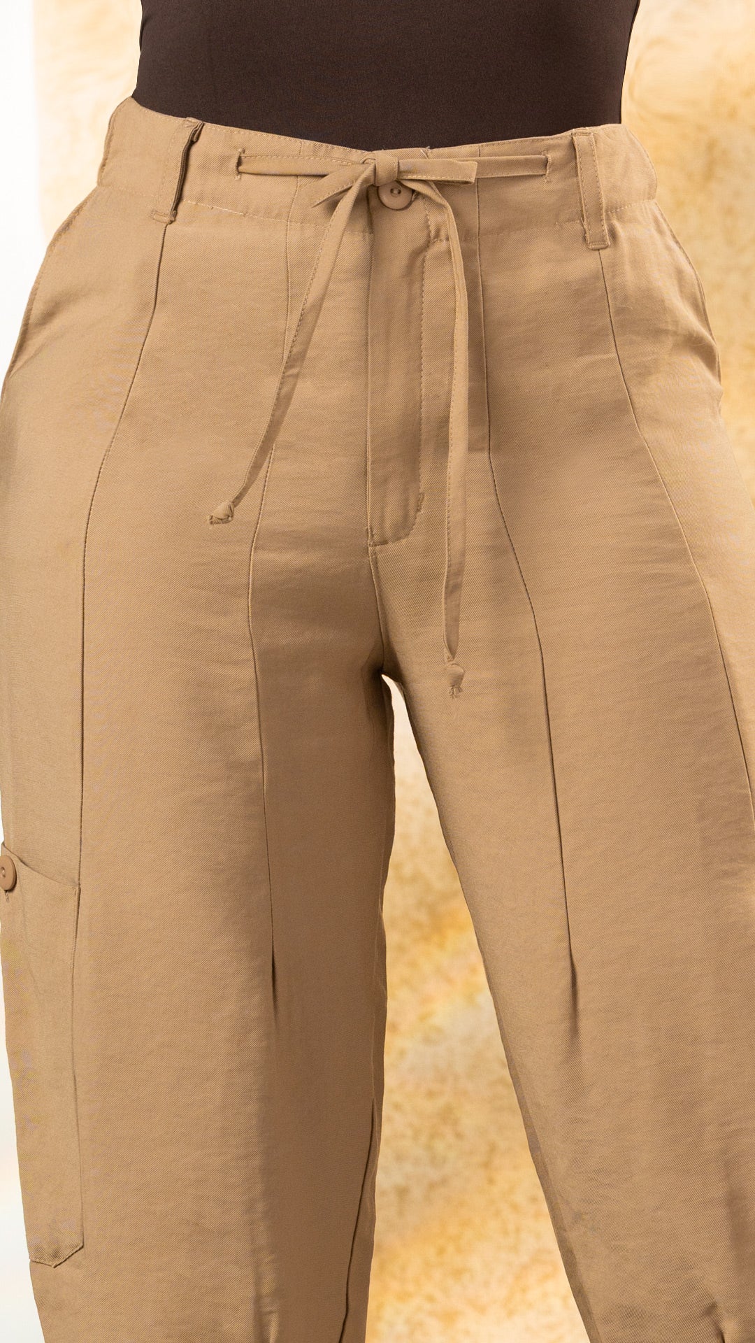 P74597 PANTALON FLOW CAMEL