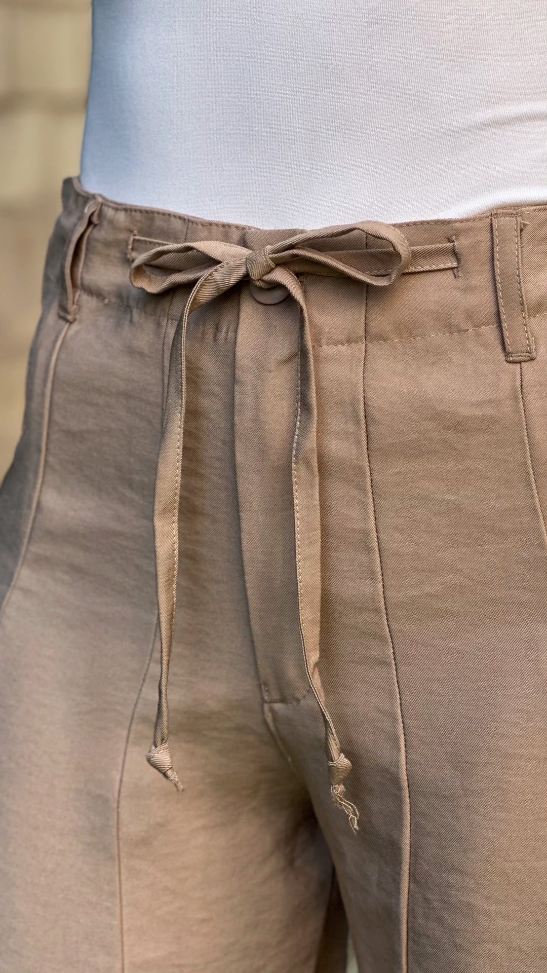 P74597 PANTALON FLOW CAMEL