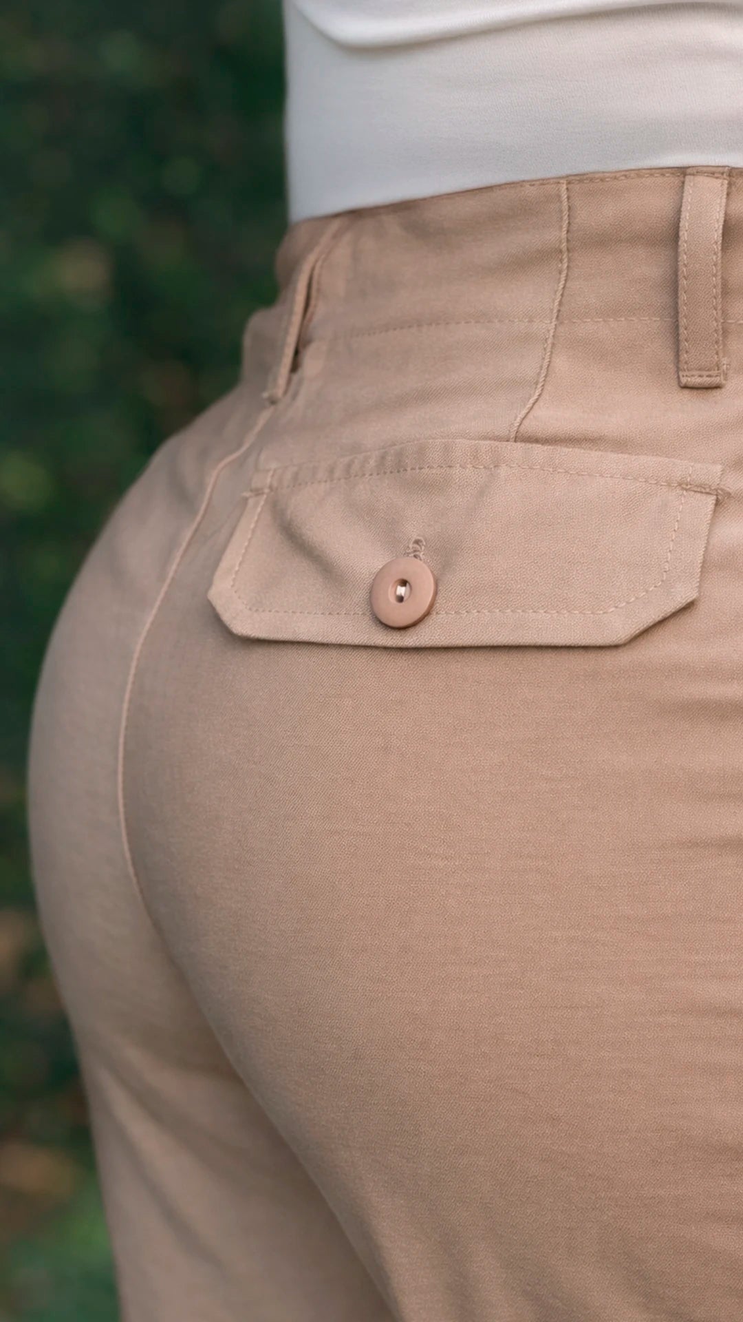 P74597 PANTALON FLOW CAMEL