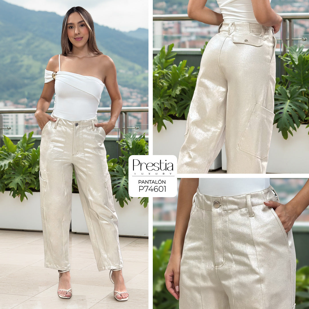 P74601 PANTALON DRILL BEIGE ARENA