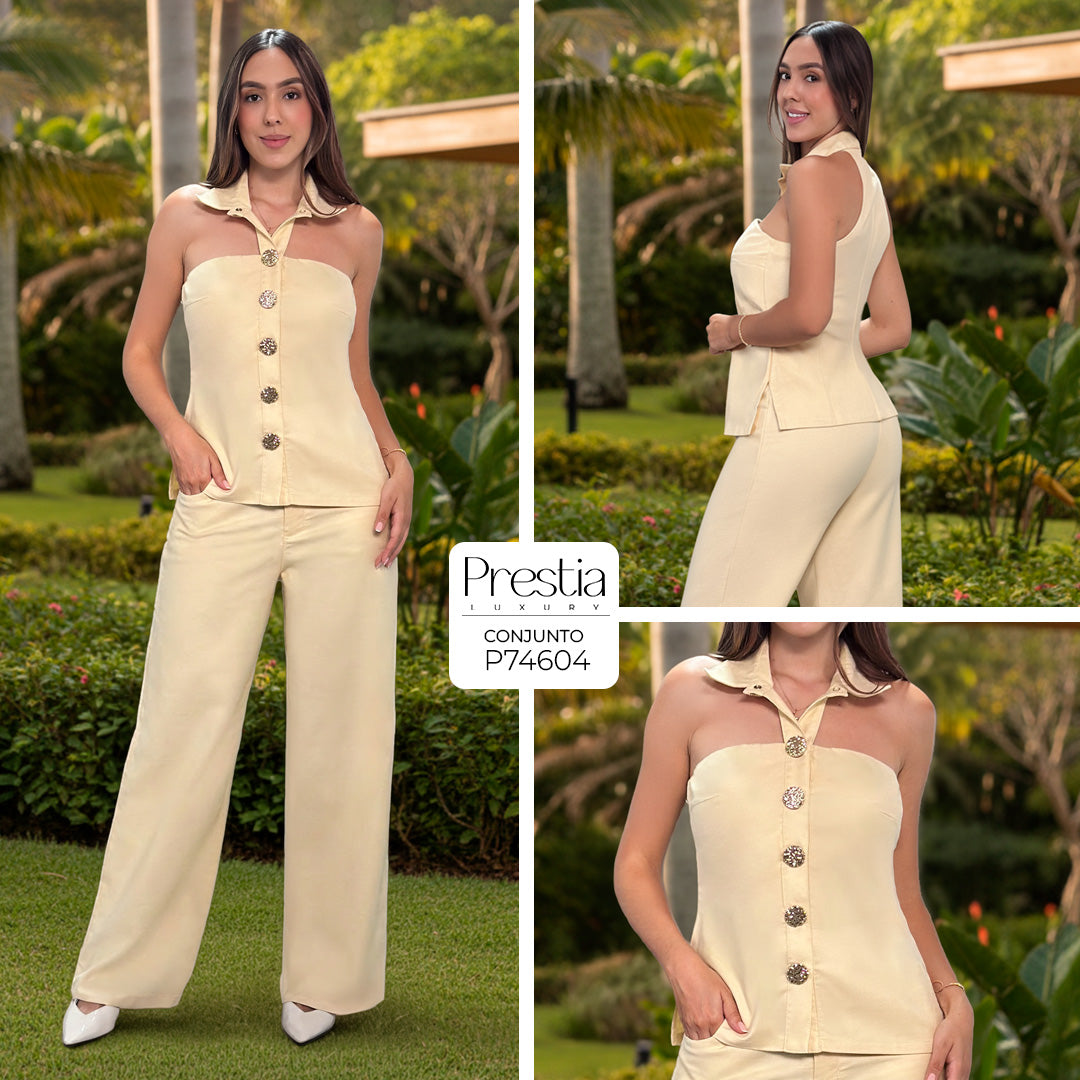 P74604 CONJUNTO LINO AMARILLO