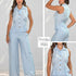 P74605 CONJUNTO LINO CREPE AZUL