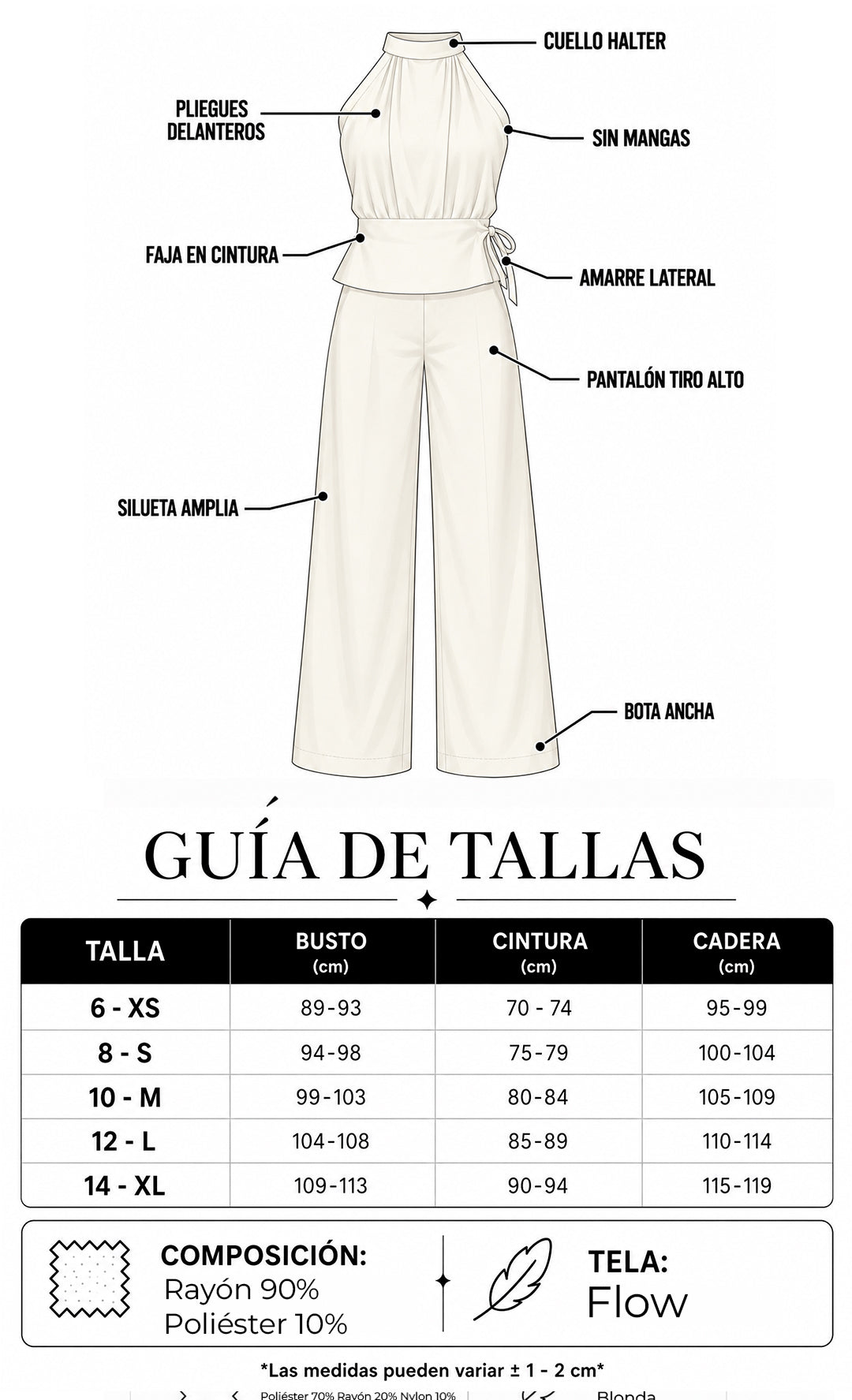 P74625 CONJUNTO FLOW MARFIL