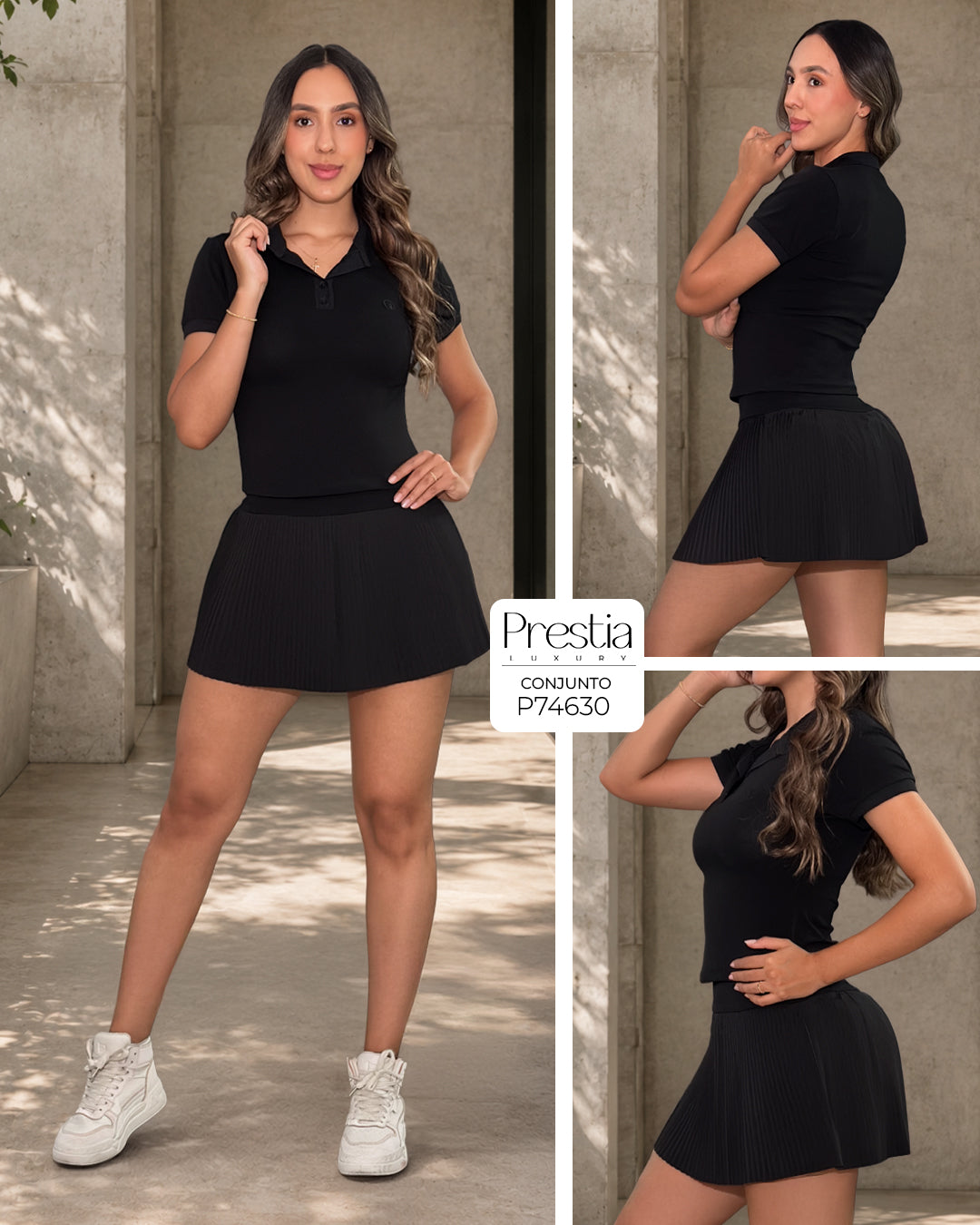 P74630 CONJUNTO LICRA NEGRO