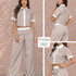 P74647 CONJUNTO POPELINA RAYAS CAMEL