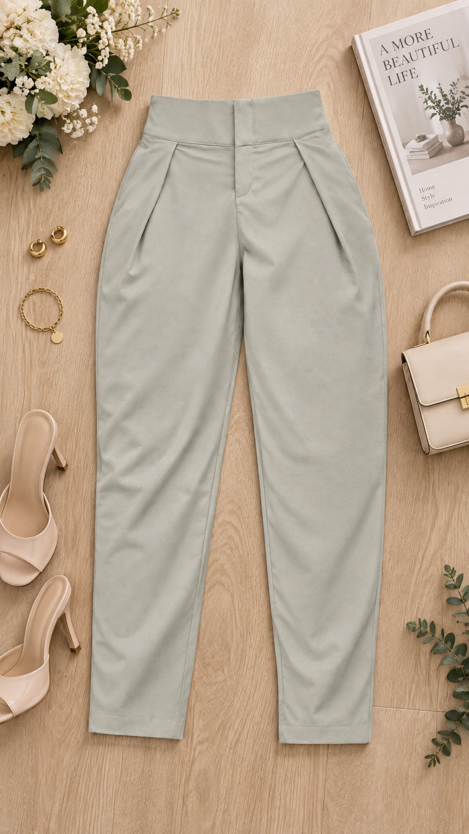 P74667 PANTALON CRETTA VERDE