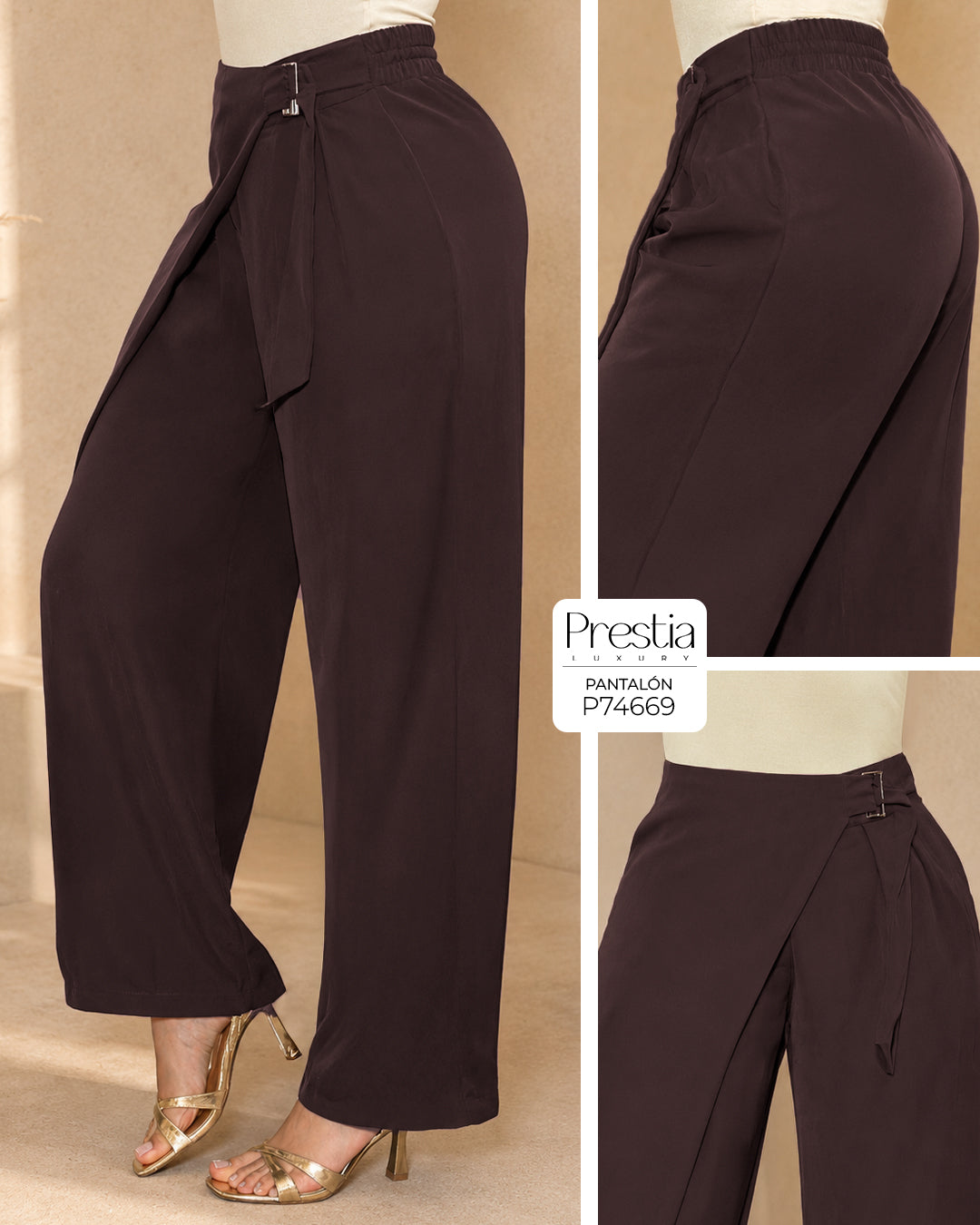 P74669 PANTALON KALIMERA CAFE