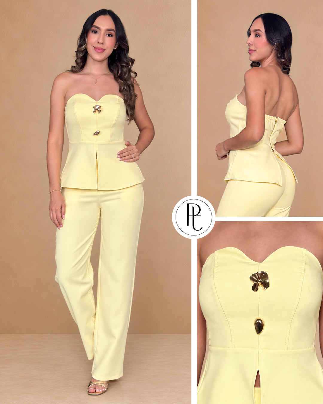 P74675 CONJUNTO NOCHES DE VIENA AMARILLO