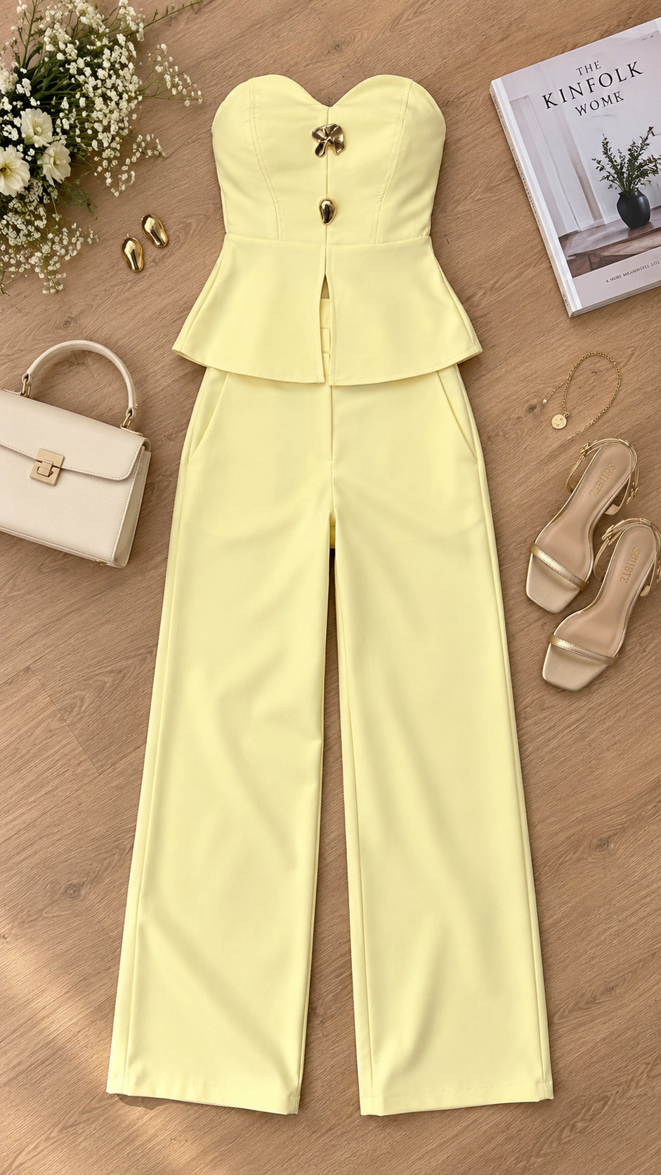 P74675 CONJUNTO NOCHES DE VIENA AMARILLO