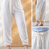 P74680 PANTALON LINO POLIESTER MARFIL