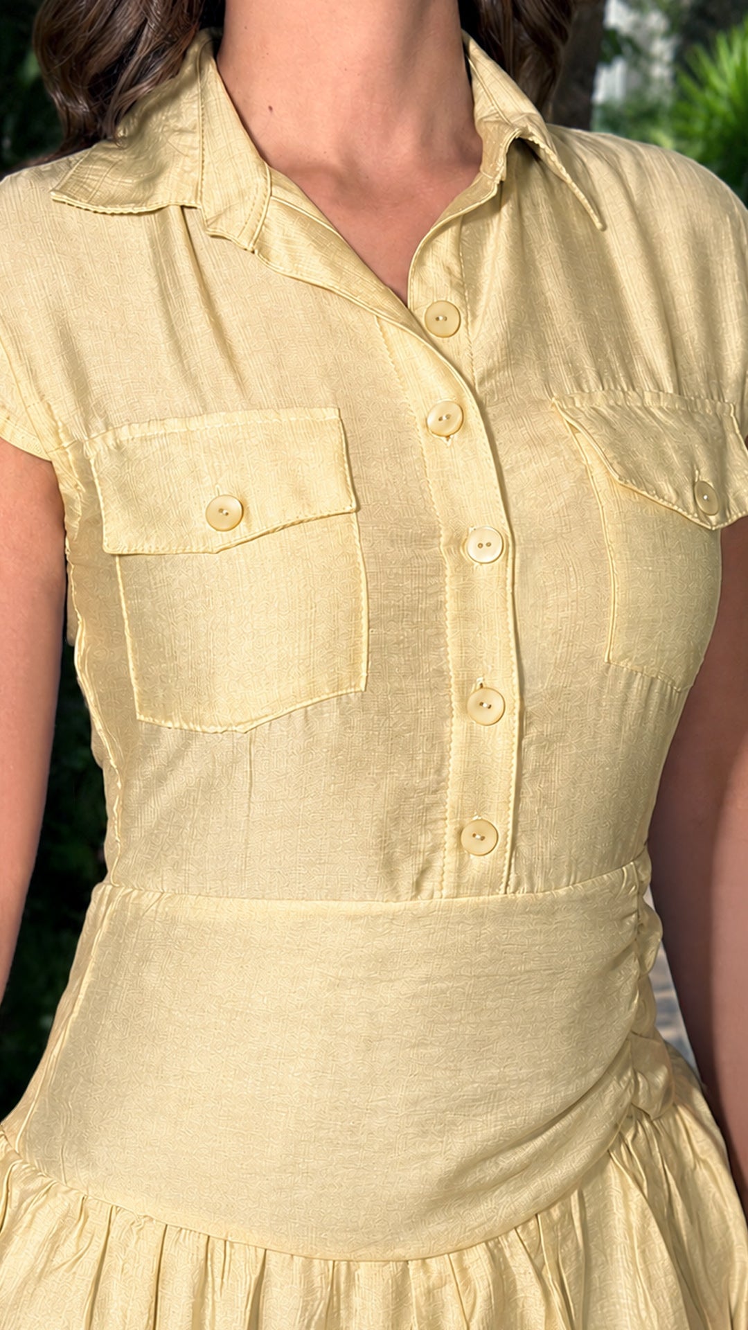 P74691 VESTIDO PENNINSULA AMARILLO