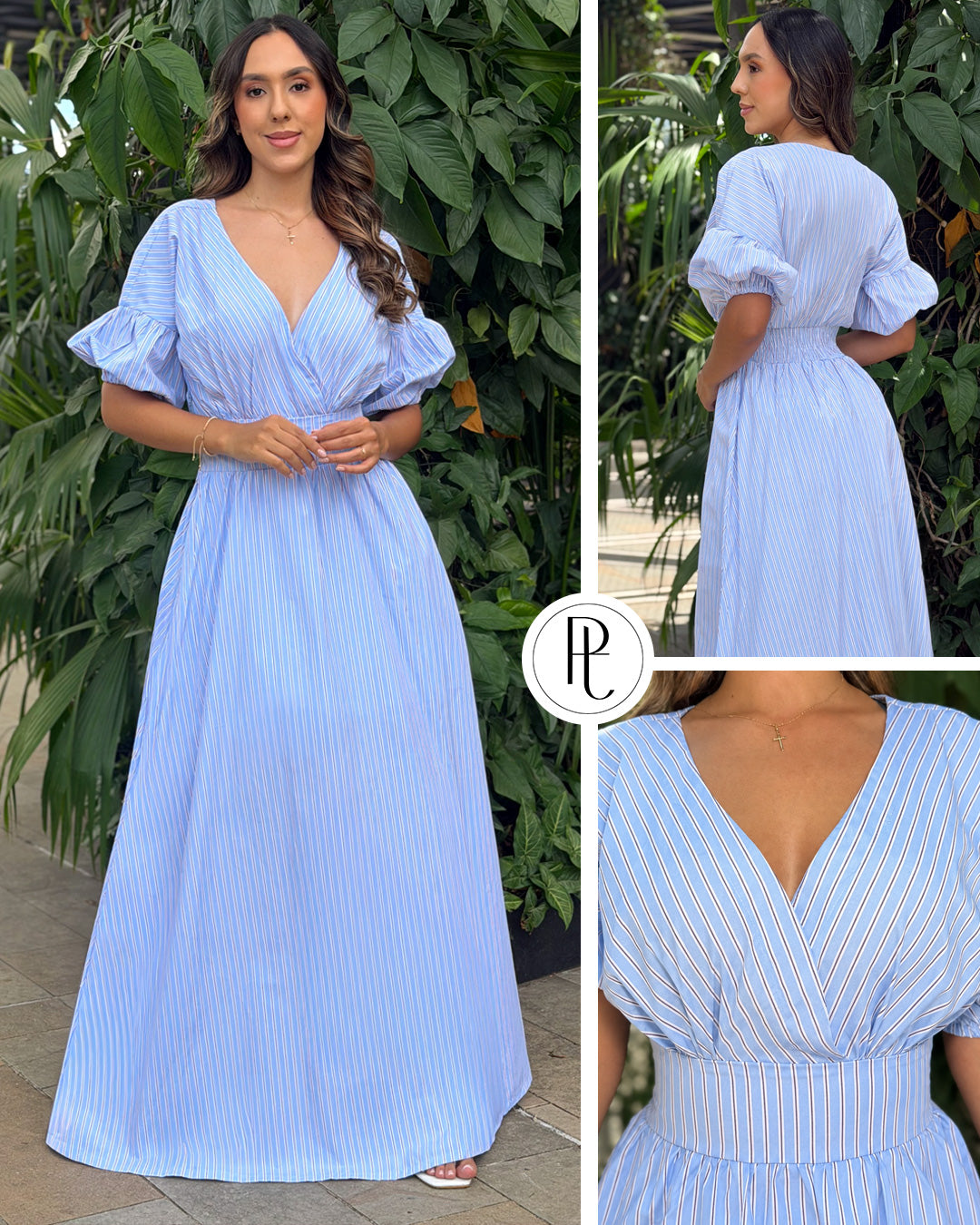 P74702 VESTIDO VASCANI AZUL