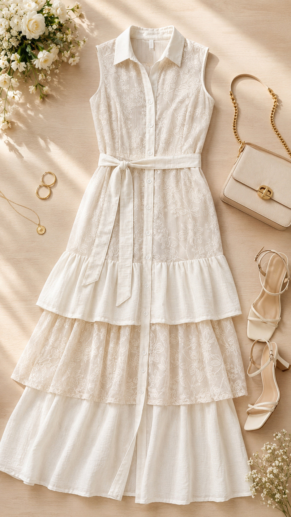 P74703 VESTIDO LINO AMARILLO