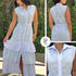 P74703 VESTIDO LINO AZUL
