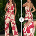 P74713 ENTERIZO LINO ESTAMPADO VINOTINTO