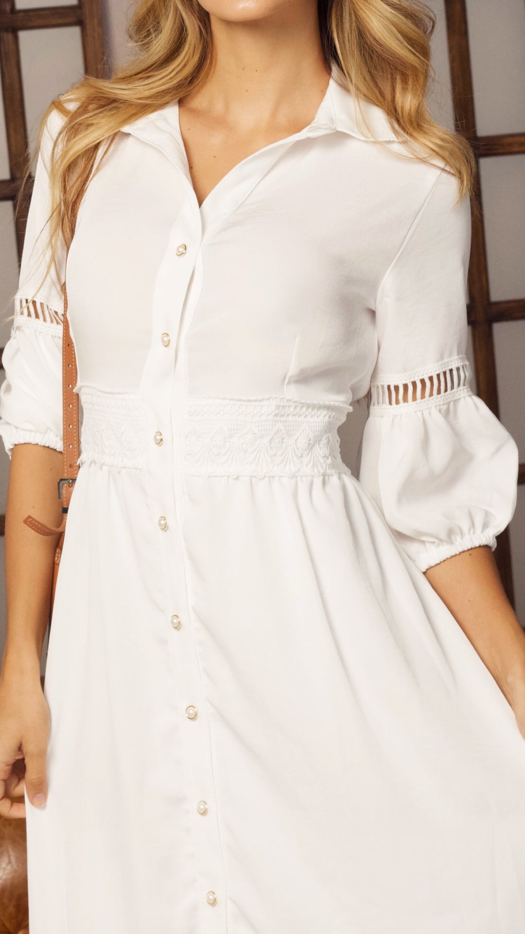 P74717 VESTIDO CELINE MARFIL