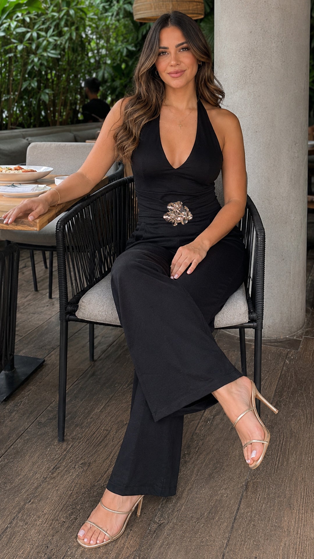P74725 ENTERIZO SATIN NEGRO