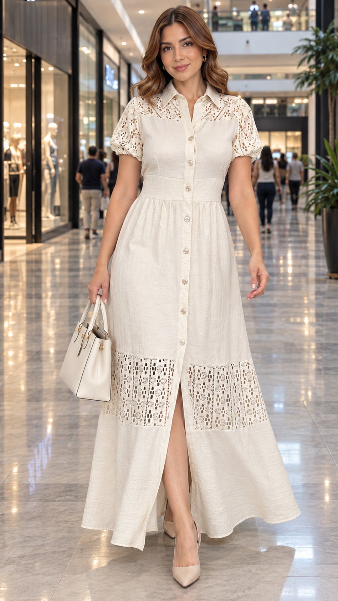 P74738 VESTIDO LINO CAMEL