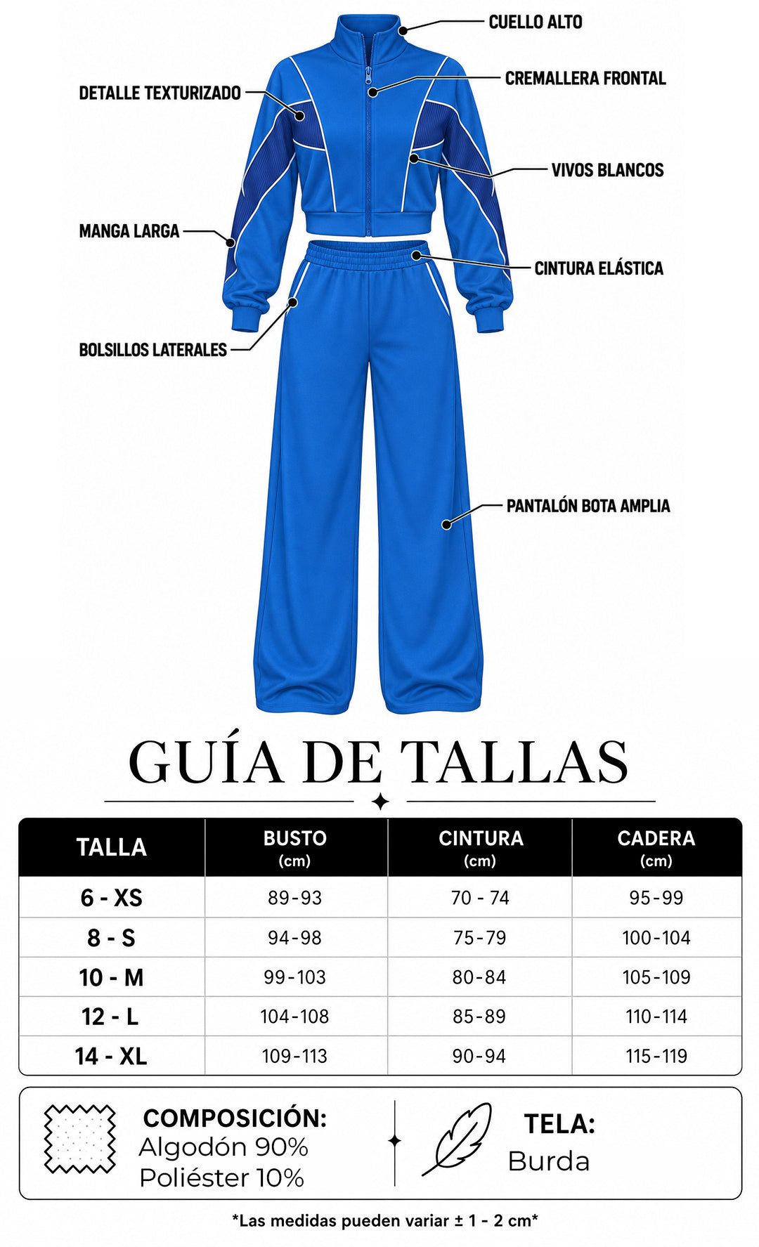P74741 CONJUNTO DEPORTIVO BURDA AZUL