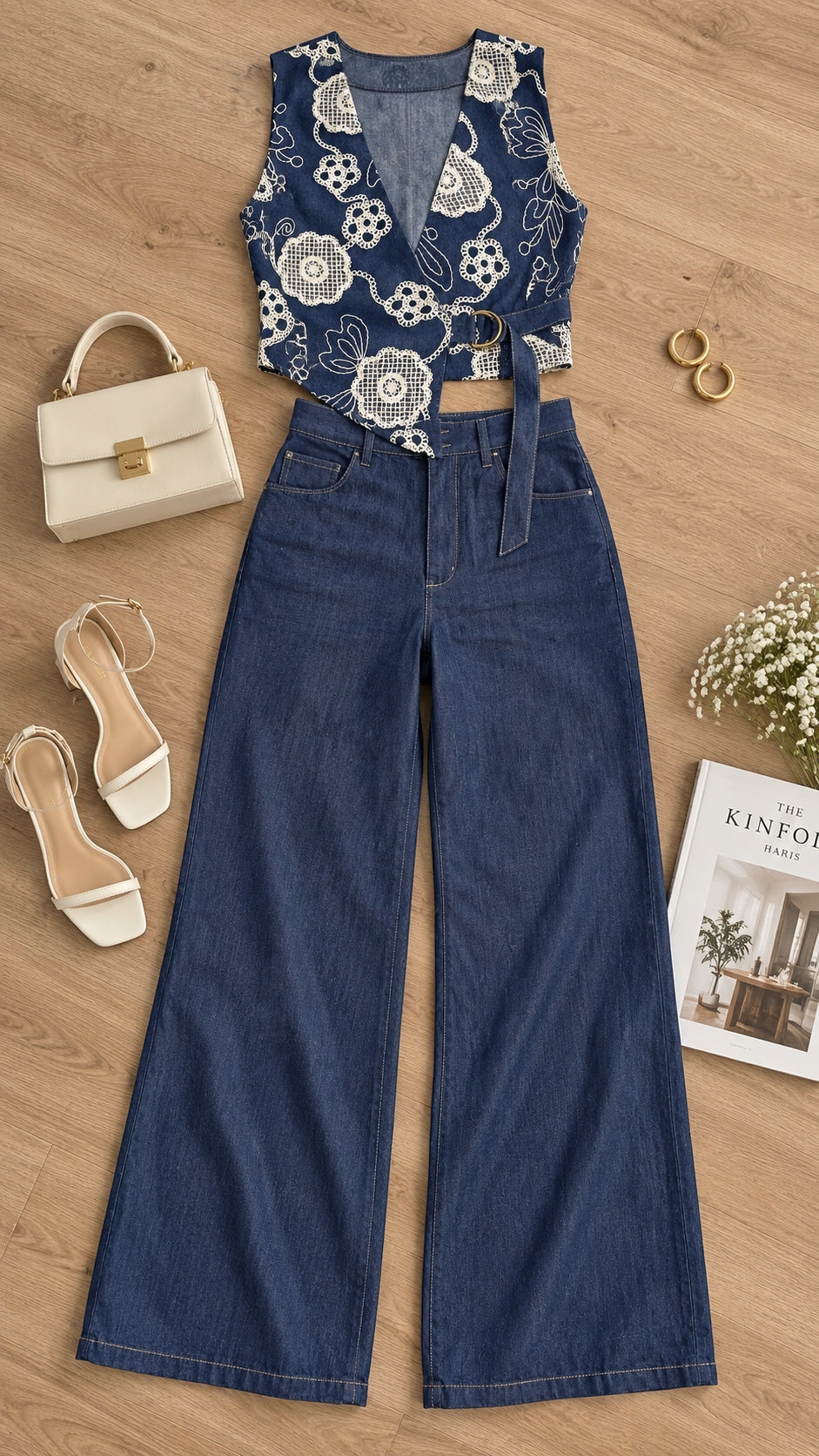 P74744 CONJUNTO CHAMBRAY AZUL