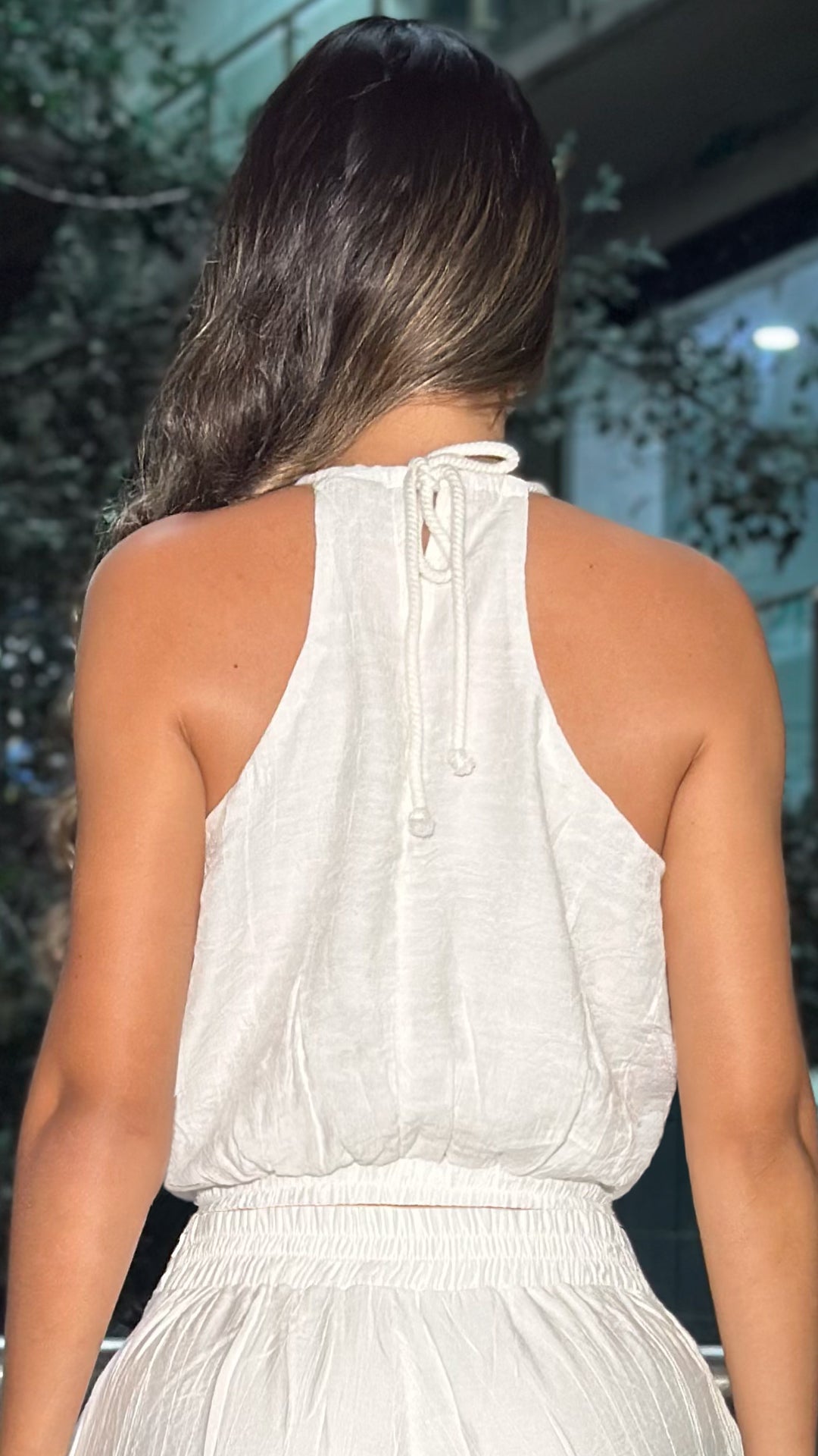 P74754 CONJUNTO SEDA CRAQUELADA MARFIL