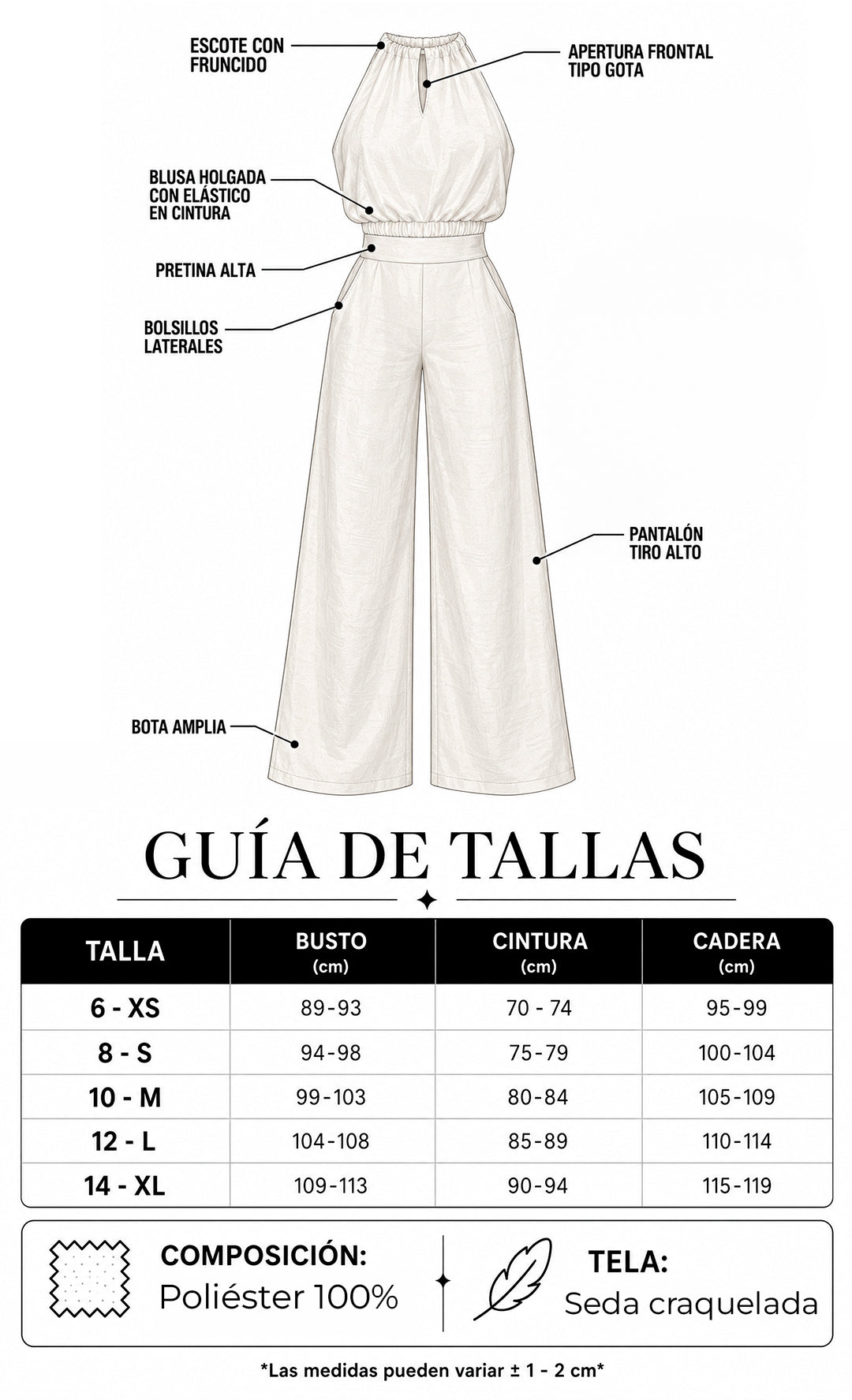 P74754 CONJUNTO SEDA CRAQUELADA MARFIL