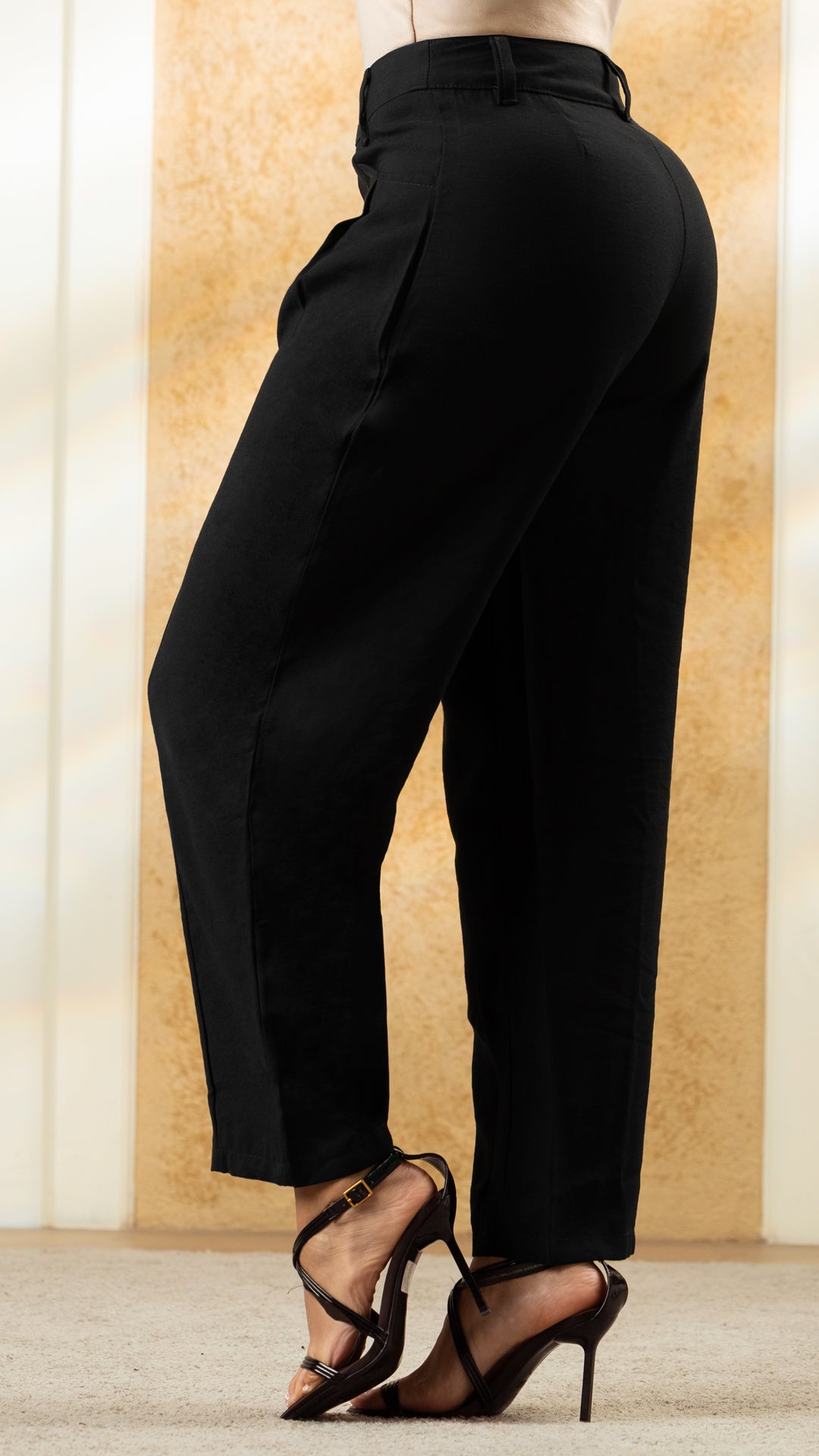 P74611 PANTALON FLOW NEGRO
