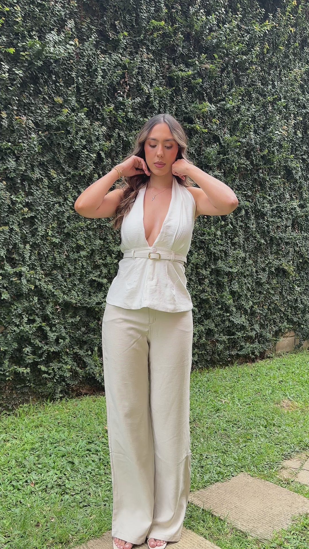 P4013 BLUSA FLOW MARFIL