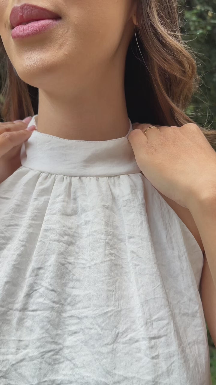 P74593 CONJUNTO CHIFON MARFIL