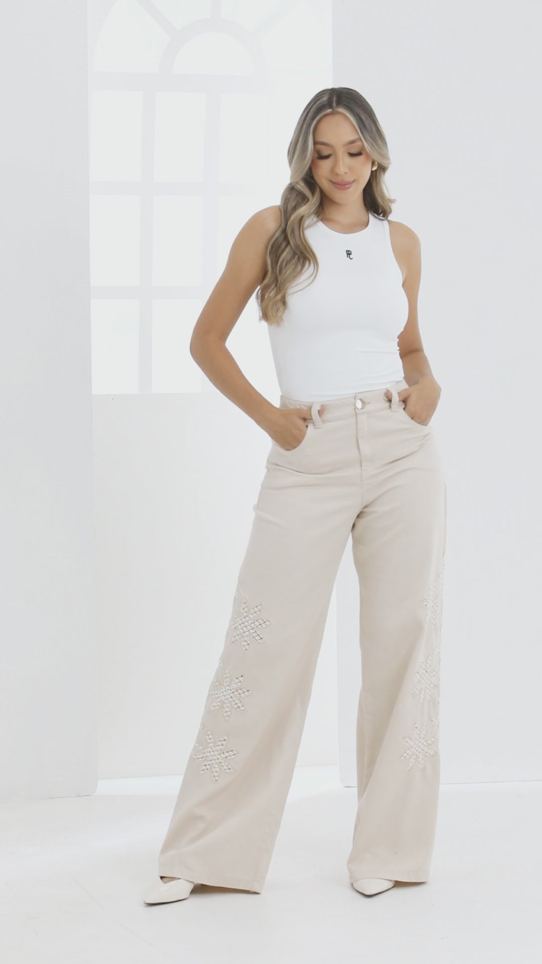 P74455 PANTALÓN TWILL CAMEL